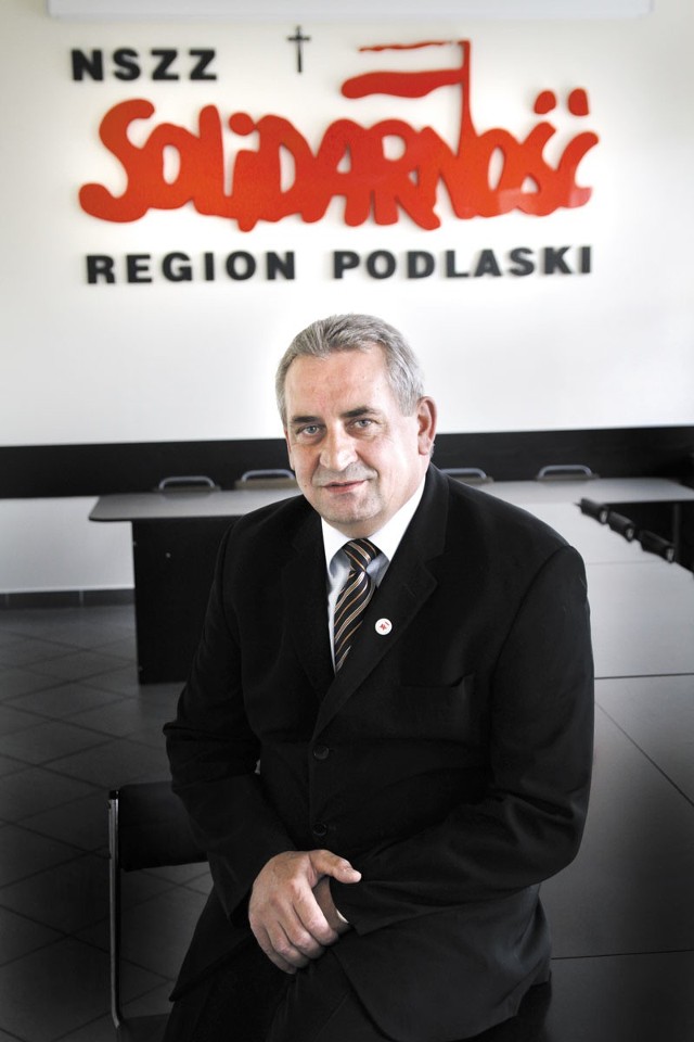 Józef Mozolewski, szef podlaskiej Solidarności