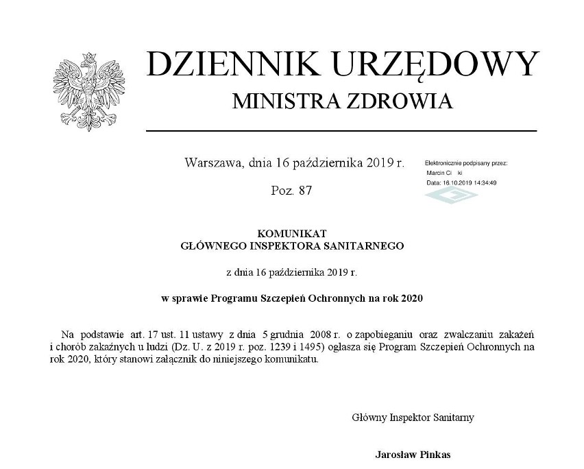 Kalendarz szczepień obowiązkowych w 2020 roku. Jakie są szczepienia obowiązkowe w Polsce? Zmiany w programie szczepień ogłoszonym przez GIS