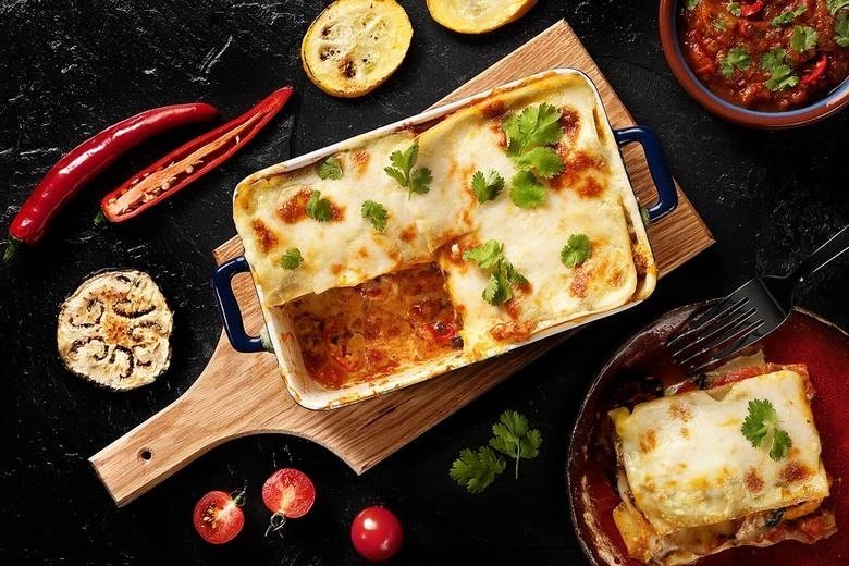 Lasagne z curry i mlekiem kokosowym...