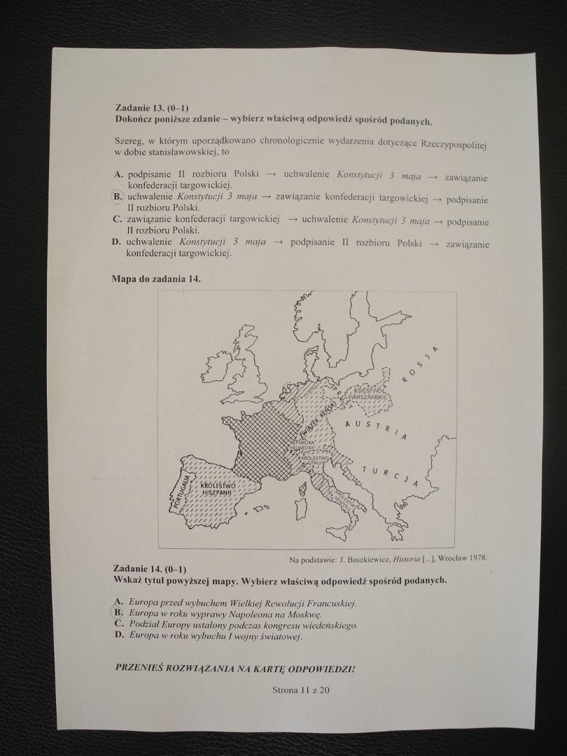 Szereg W Którym Uporządkowano Chronologicznie Wydarzenia To
