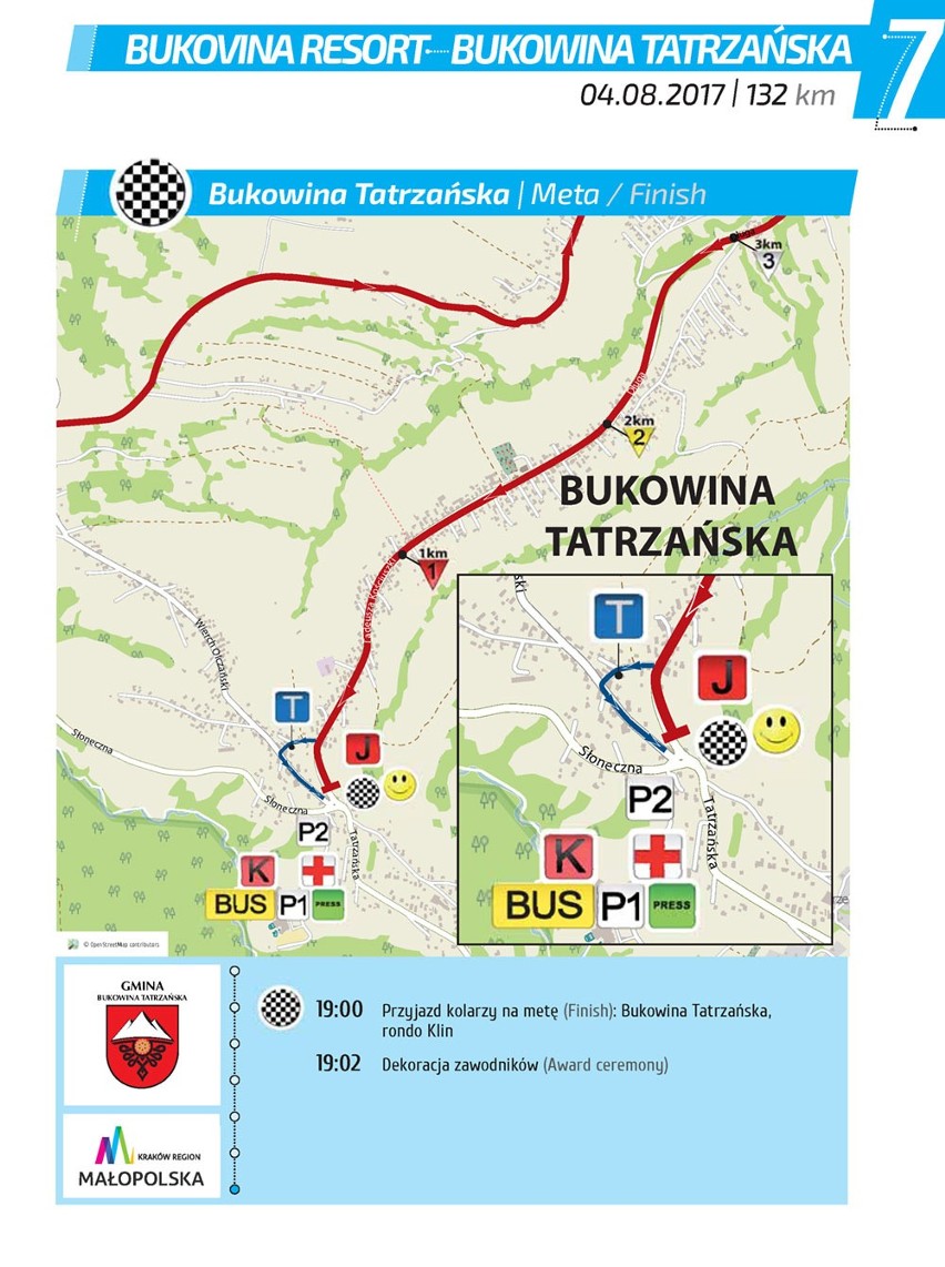 TOUR DE POLOGNE 2017: BUKOWINA TATRZAŃSKA, TRASA, GODZINY, TDP 2017 MAJKA POWALCZY O ZWYCIĘSTWO