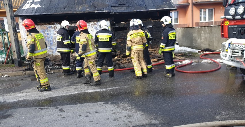 Pożar domu w Skale przy ul. Długiej