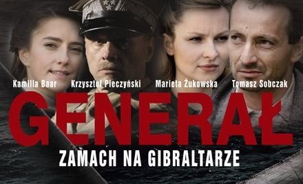 Plakat z filmy "Generał: Zamach na Gibraltarze"