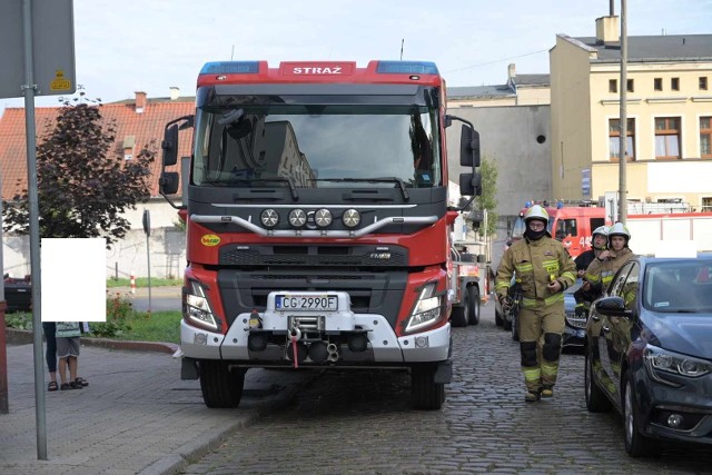 Pożar mieszkania w Grudziądzu, ul. Murowa.