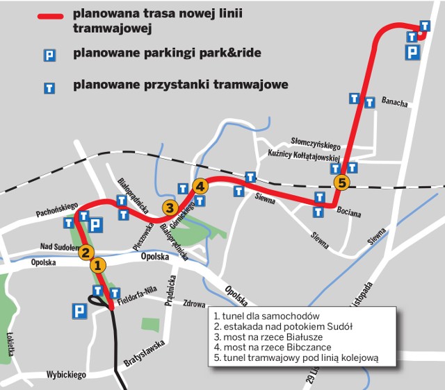 Tak ma przebiegać linia tramwajowa na Górkę Narodową