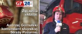 Andrzej Gomulski, komendant słupskiej straży pożarnej, życzy Wesołych Świąt 