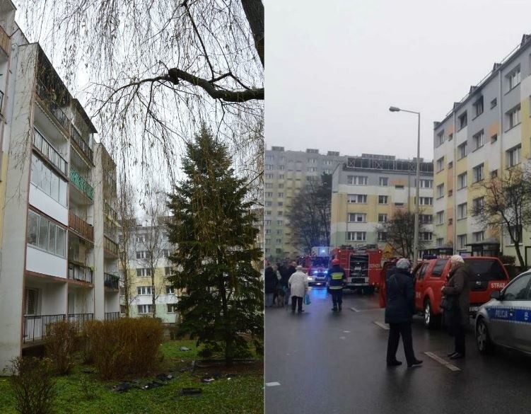 Radogoszcz: Dramatyczny pożar podczas balangi. Mężczyzna ratował się skokiem z IV piętra  [zdjęcia, FILM]            