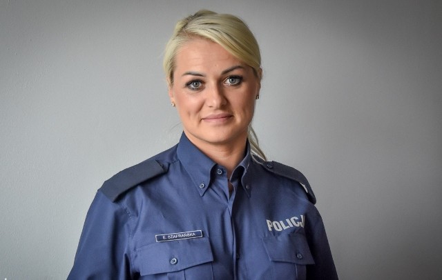 Posterunkowy Ewelina Szafrańska służbę w policji pełni od niedawna