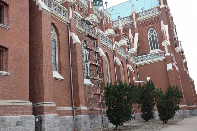 Częstochowska katedra jest remontowana.