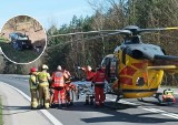 Tragiczny wypadek pod Grębowem. Zderzyła się ciężarówka i dwie osobówki. Nie żyje młody kierowca volkswagena