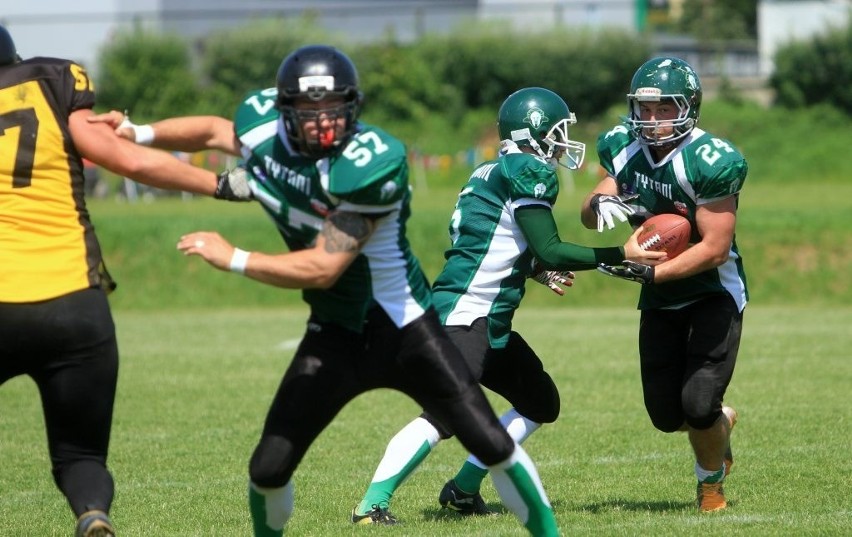 Futbol amerykański: Tytani Lublin przegrali na stadionie Sygnału z Lowlanders Białystok 8:14 (FOTO)