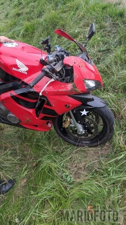 Wypadek motocyklisty w powiecie namysłowskim.