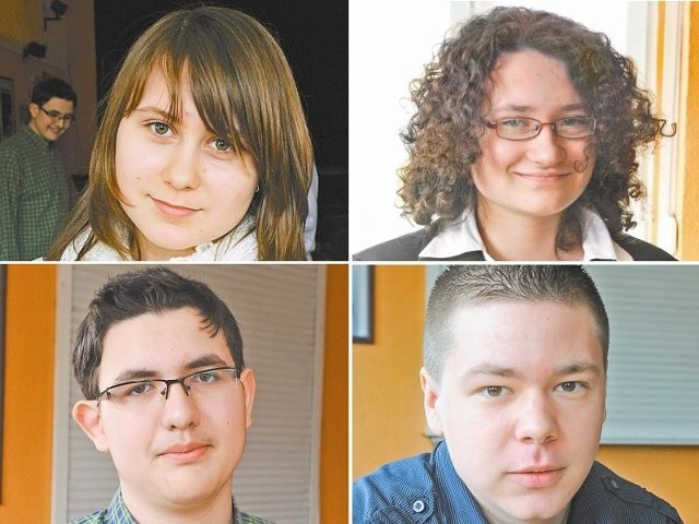 Na zdjęciu (od góry, od lewej): Sabina Komor, Bianca Dudek, Piotr Bielak, Konrad Prajs.