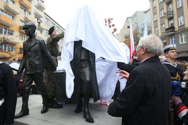 Odsłonięcie pomnika wysiedlonych gdynian, 14 października 2014.