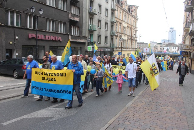 Marsz Autonomii w Katowicach: W takich wydarzeniach biorą udział członkowie grupy Jestem narodowości sląskiej