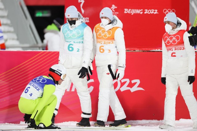 14.02.2022.Kamil Stoch, Piotr Żyła, Paweł Wąsek, Dawid Kubacki.