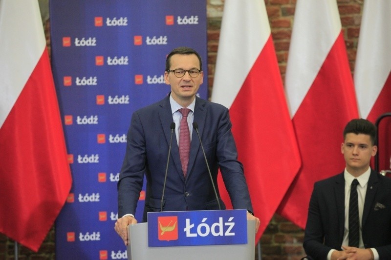 Premier Morawiecki podczas wizyty w lipcu 2018.