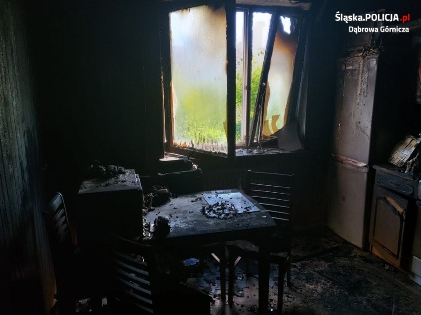 Dom policjanta z Dąbrowy Górniczej spłonął, kiedy ten był na służbie. Komenda zorganizowała zbiórkę. Liczy się każda pomoc 