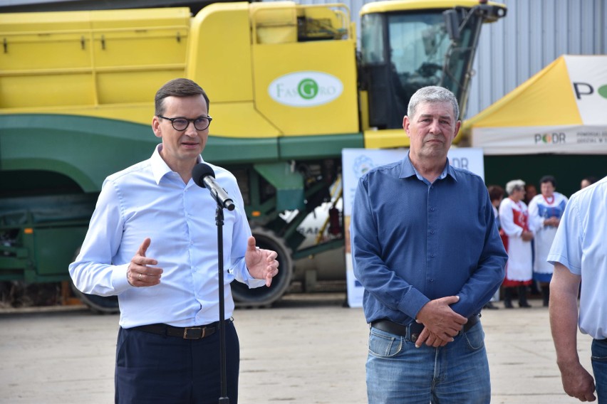 Premier Mateusz Morawiecki odwiedził gospodarstwo w Staryni w powiecie malborskim, by przedstawić rolnikom założenia Polskiego Ładu. Zdjęcia