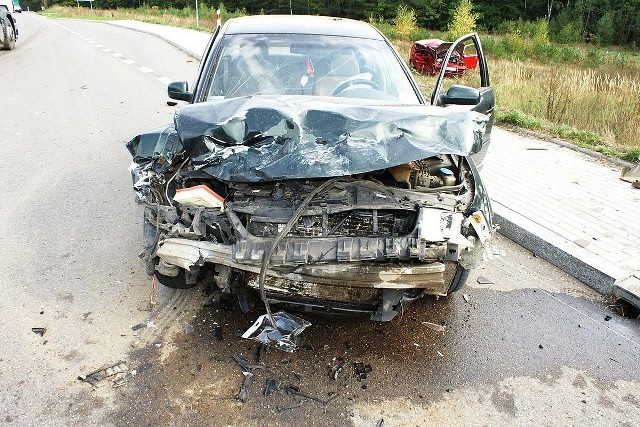 Do wypadku doszło w czwartek tuż przed godziną 100 w Hajnówce na skrzyżowaniu ulic Kleszczelowskiej i Poryjewo.