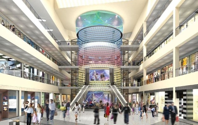 Tak będzie wyglądać wnętrze galerii handlowej w centrum MUNDO w Budapeszcie. fot. Echo Investment