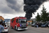 Pożar składowiska w Siemianowicach Śląskich. Trwa walka z ogniem