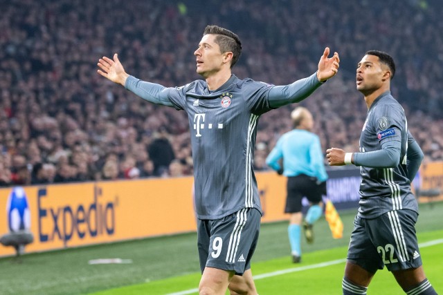 Robert Lewandowski jest w tym sezonie najlepszym strzelcem Ligi Mistrzów