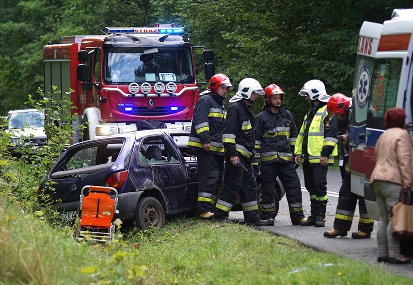 Wypadek koło Kołczewa. Dwie osoby ranne