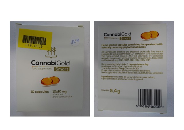 GIS WYCOFUJE KOLEJNY PRODUKT. GIS ostrzega przed produktem CannabiGold Smart. W artykule tym stwierdzono obecność tetrahydrokannabinolu na poziomie 299 mg/kg, który może być szkodliwy dla zdrowia. Znasz ten produkt? Posiadasz go w swojej  szafce? Może stwarzać potencjalne zagrożenie dla zdrowia. Sprawdź!