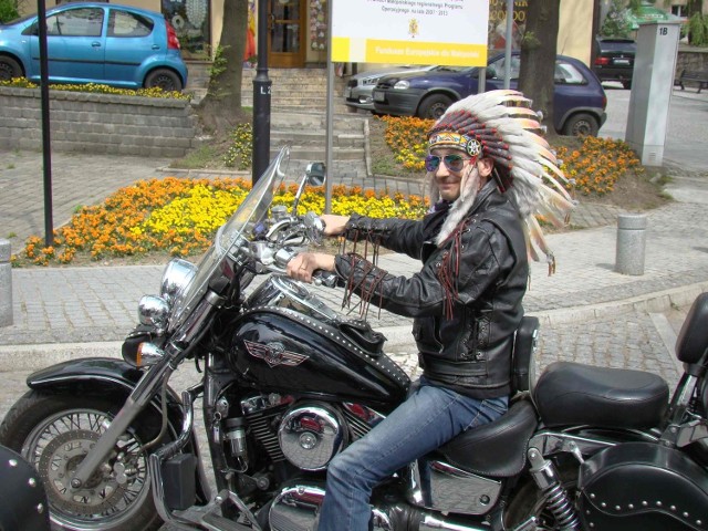 Na Motoserce do Wadowic niektórzy motocykliści przyjechali w fantazyjnych kostiumach.