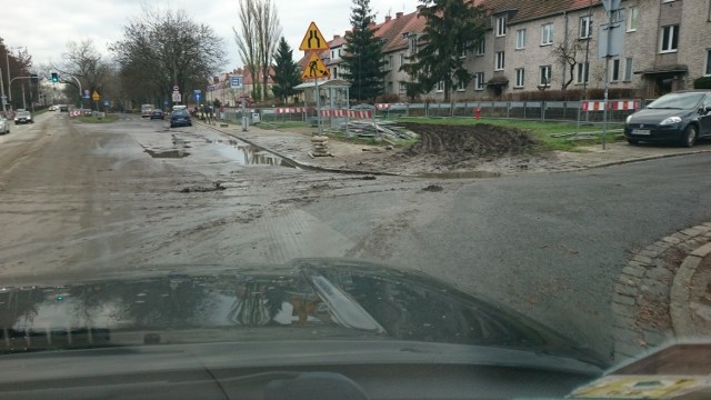 ul. Mickiewicza - budowa ścieżki rowerowej