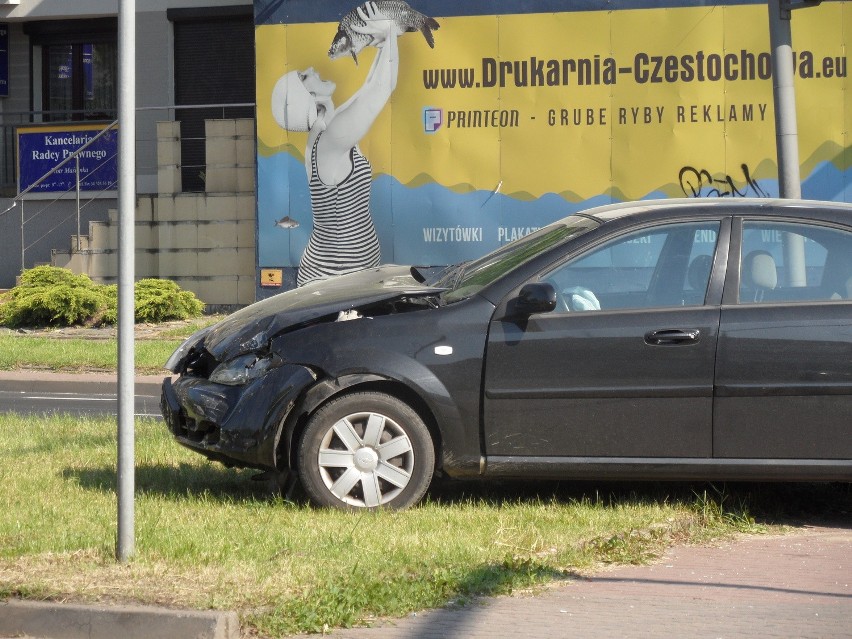 Wypadek na Jana Pawła II w Częstochowie. Korki w całym centrum 