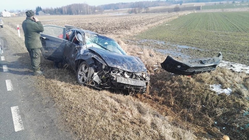 Ze wstępnych ustaleń wynika, iż na prostym odcinku drogi...