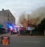 Pożar budynku mieszkalnego w Chociwlu. Spłonęło poddasze 