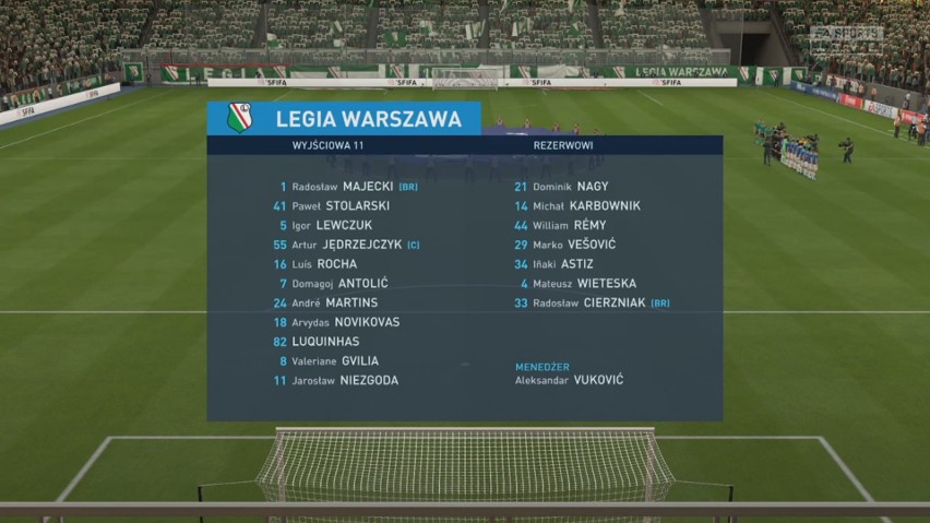 Legia Warszawa - Lech Poznań. Klasyk PKO Ekstraklasy w FIFA...