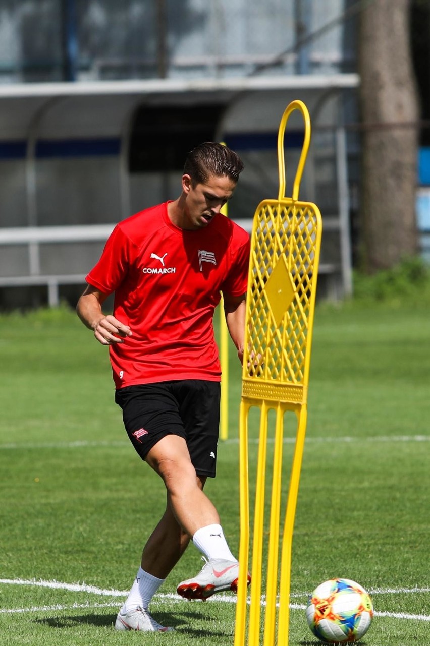 Ruben Lopez Huesca "Rubio" na treningu Cracovii