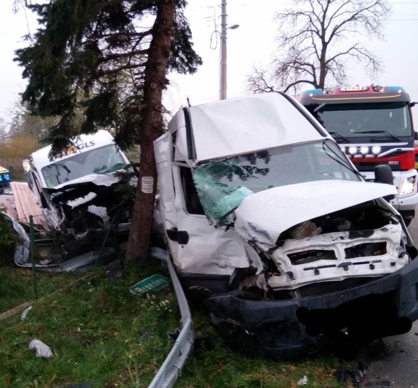 Groźny wypadek w miejscowości Sierżnia koło Strykowa, miał...