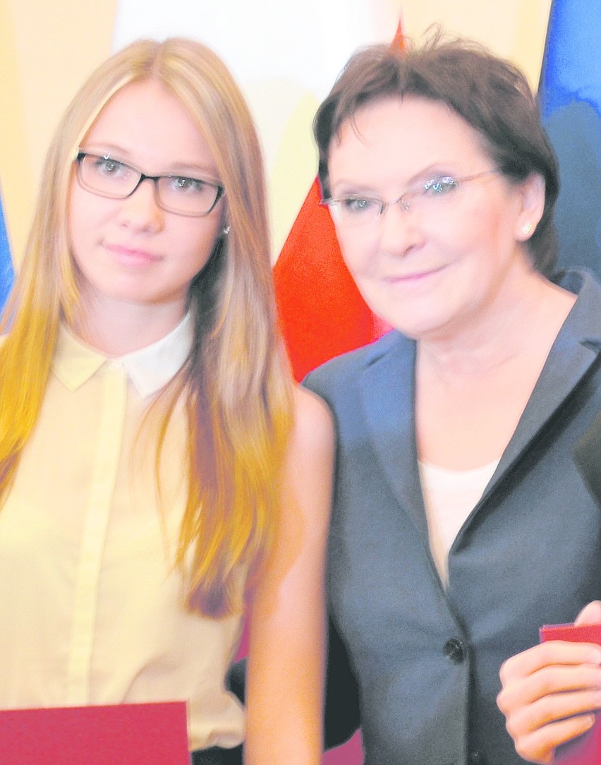 Karolina z panią premier Ewą Kopacz