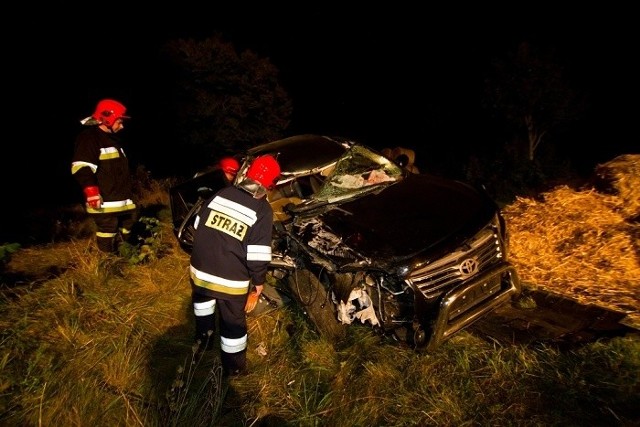 Wypadek koło Gościna. Cztery osoby zostały ranne.