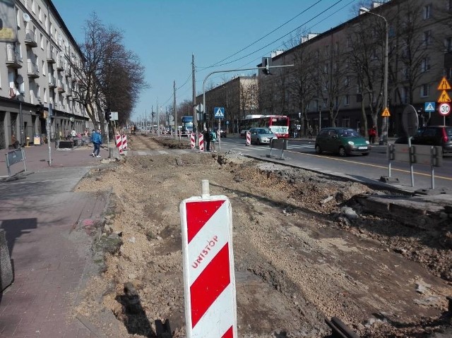 Remont torowiska tramwajowego w Częstochowie