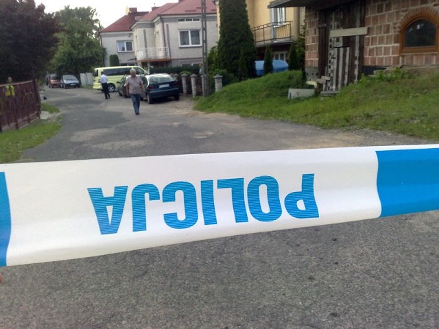 Miejsce strzelaniny w Tyczynie zostało zabezpieczone przez policję.