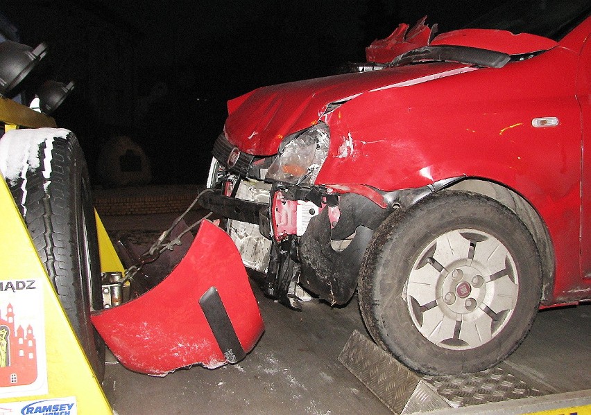 Zderzenie renaulta i fiata w Grudziądzu