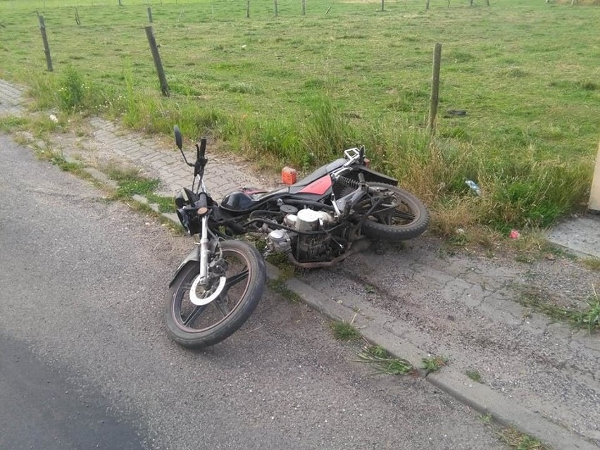 Śmiertelny wypadek z udziałem motocyklisty pod Chorzelami (pow. przasnyski). 23.07.2020. Zdjęcia