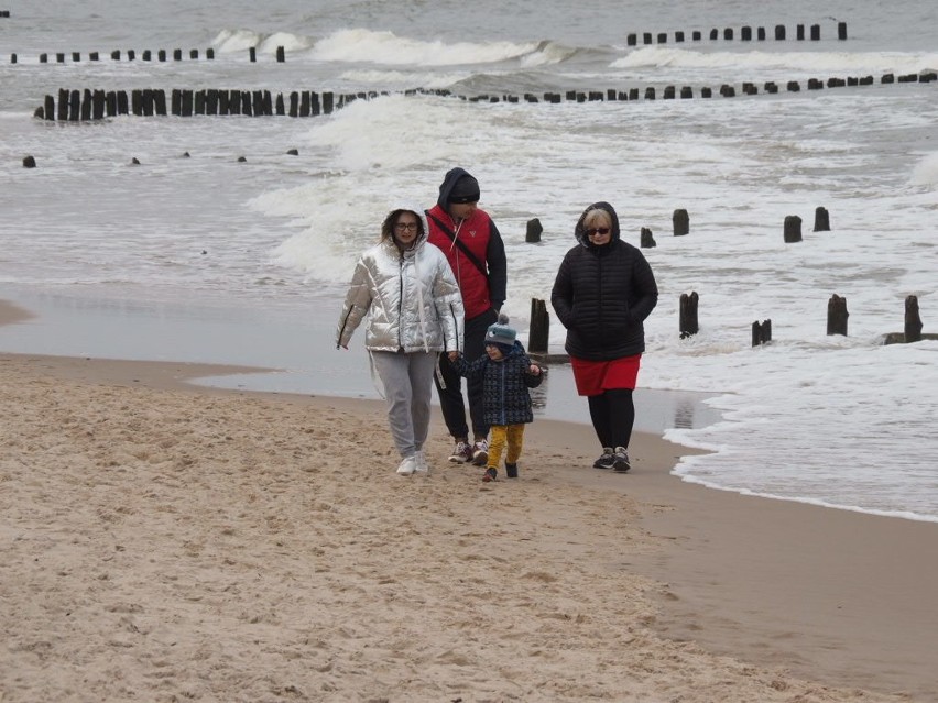 Niedzielny spacer w Mielnie. Na plaży wielu spacerowiczów i morsy [ZDJĘCIA]