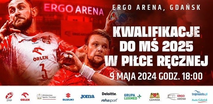 Mecz kwalifikacyjny do MŚ 2025 piłkarzy ręcznych 9 maja w ERGO ARENIE!
