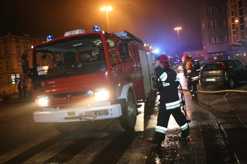 Pożar w "Planecie" na PKP w Słupsku...