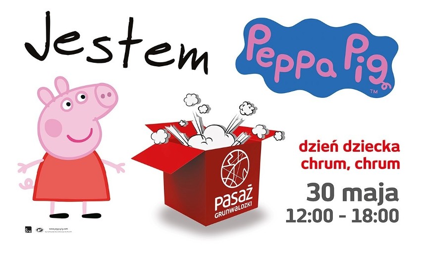 Dzień Dziecka: Świnka Peppa w Pasażu Grunwaldzkim, Tomek i Przyjaciele na Dworcu Głównym