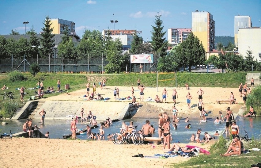 Plaża nad Kamienicą...