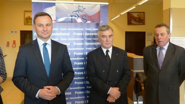   Poseł Andrzej Duda, kandydat PiS do europarlamentu w Skarżysku spotkał się między innymi z posłem Andrzejem Bętkowskim i prezydentem Romanem Wojcieszkiem.