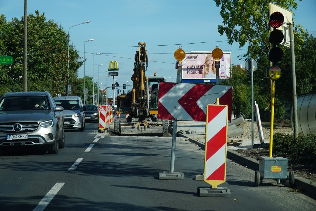 Prace na ul. Złotowskiej wiążą się ze zmianami w organizacji ruchu, w tym z ruchem wahadłowym